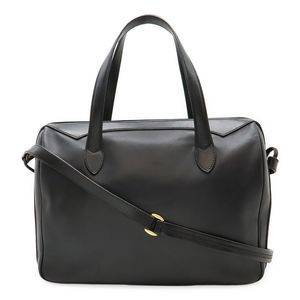 Gucci Old Gucci Handbag Boston Bag 2WAY Shoulder Bag Leather Black Black